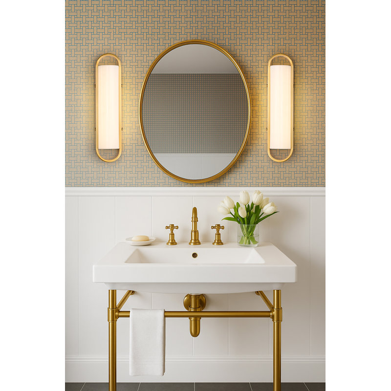 Velano - LED Vanity - , Brushed Brass, 17" Width