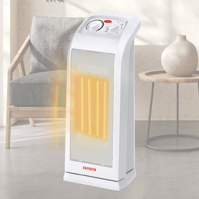 18in Tower Space Heater, Oscillating, Overheat Protection, Tip Over Auto Switch