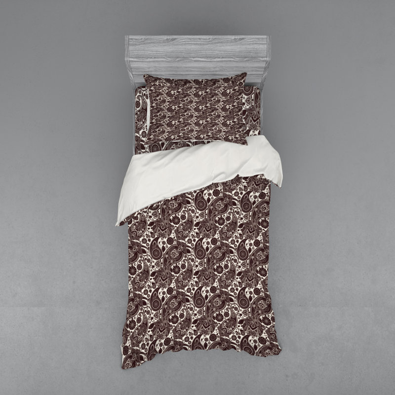 Traditional Paisley Duvet Cover, Twin Duvet Cover + 2 Additional Pieces
