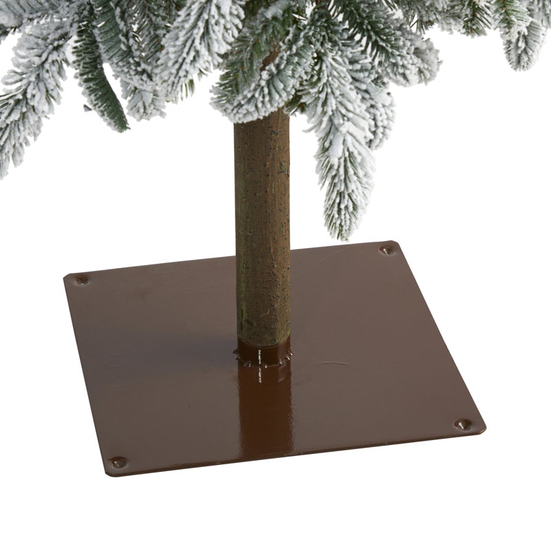 Lighted Artificial Pine Christmas Tree, 7.5' H