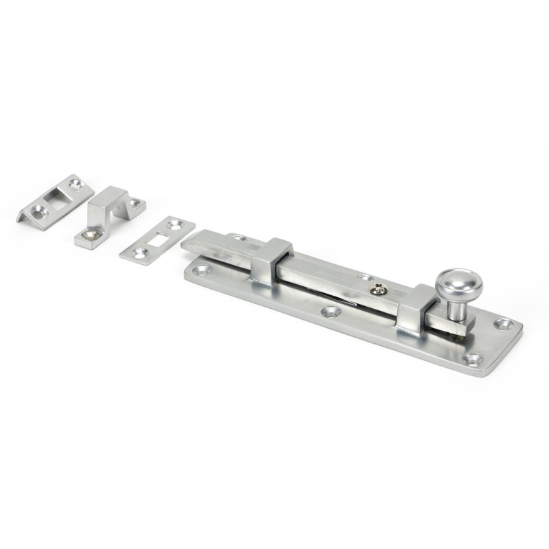 Universal Bolt, 4cm H x 15cm W x 3cm D, Satin Chrome