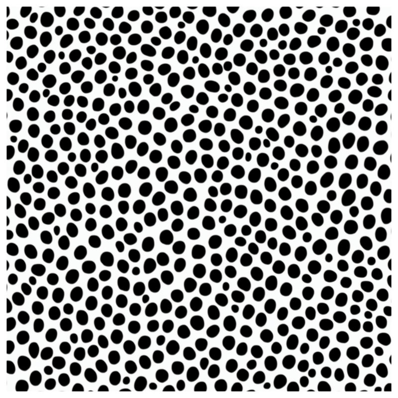 Black White Dotted Pattern Blankets, 50in W x 60in H