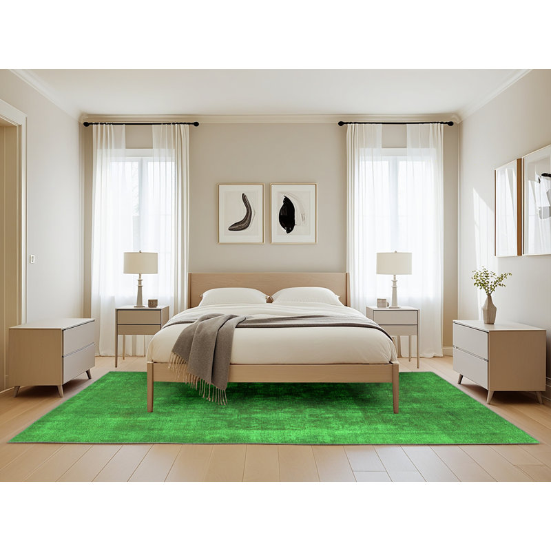 Emett Washable Oriental Indoor Rug, Rectangle 5' x 8'