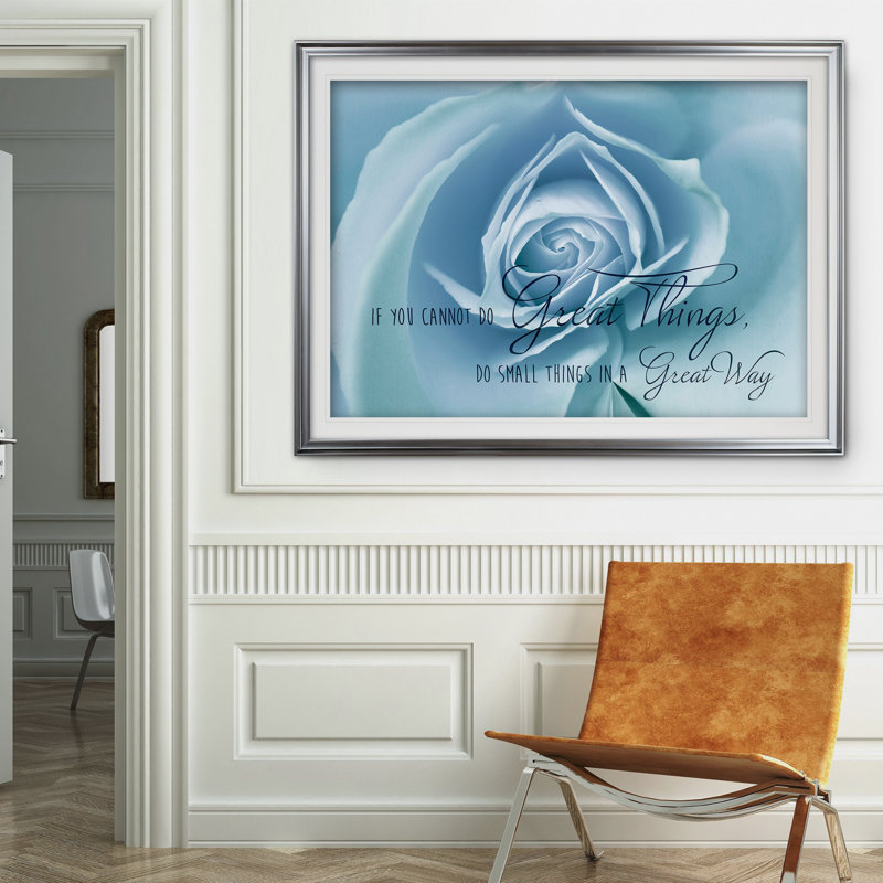 Do Great Things - Reproduction de cadre photo, Argent, H 20 po x l 24 po x P 1,5 po