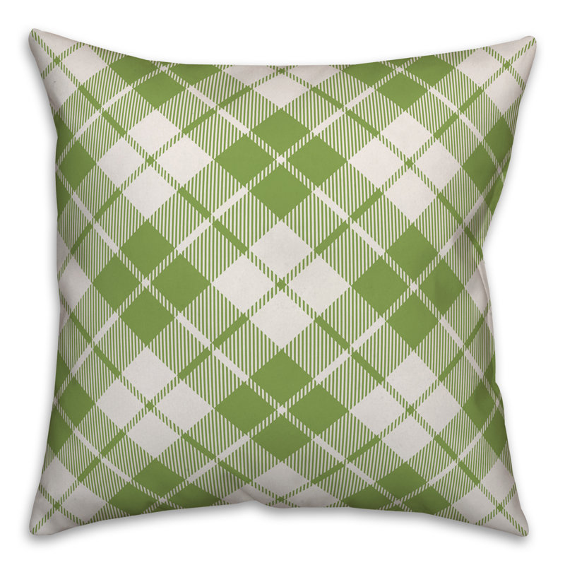  Coussin Christmas, Vert clair, 20 po x 20 po, Intérieur
