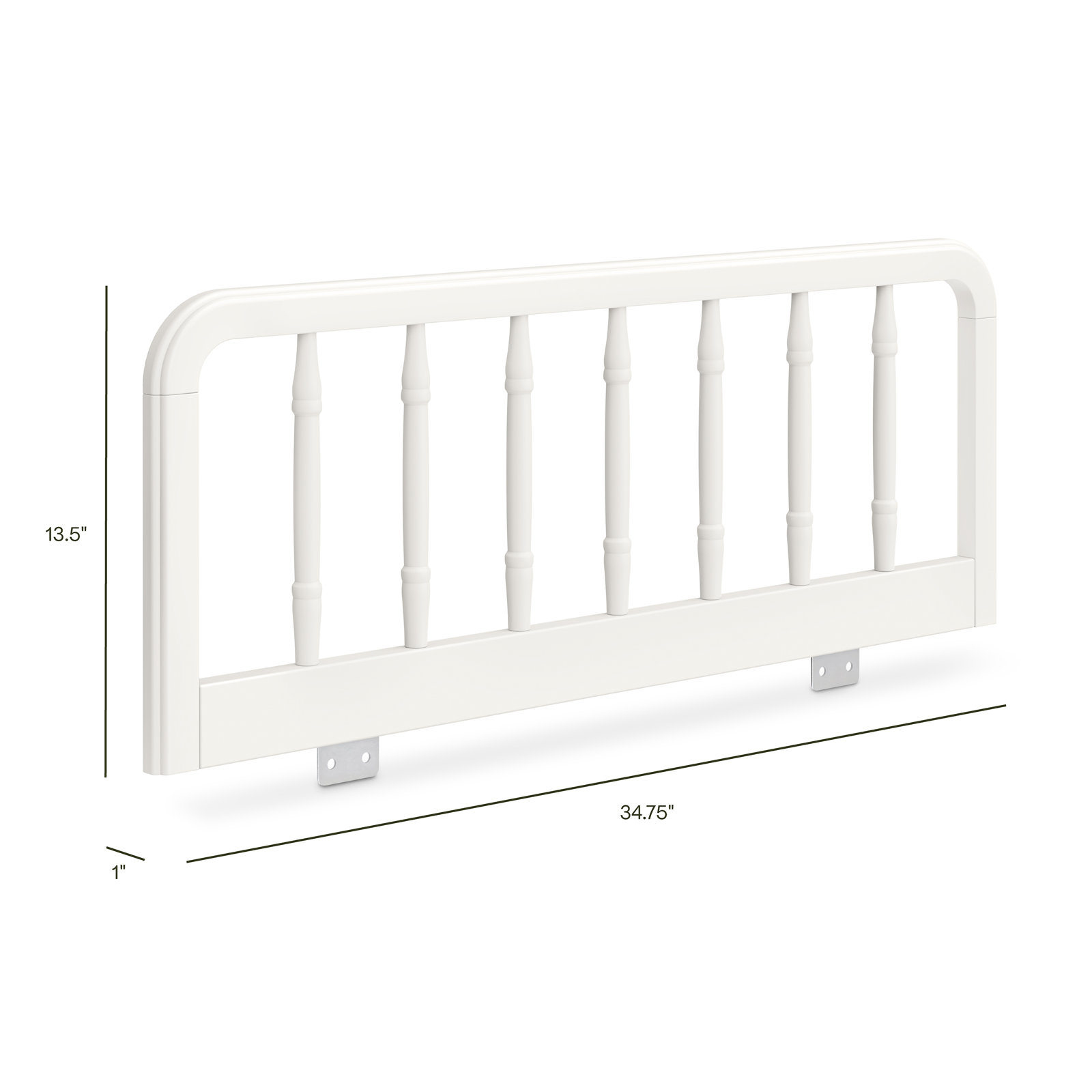 Liberty Spindle Twin Bed Guardrail, Warm White