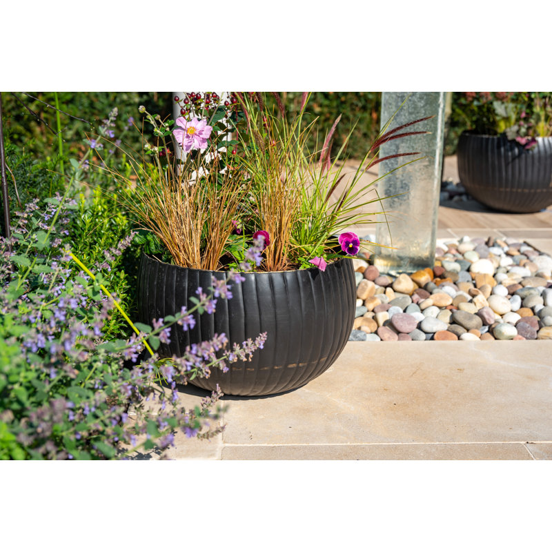 Rydell Metal Pot Planter, 37cm H x 58cm W x 58cm D
