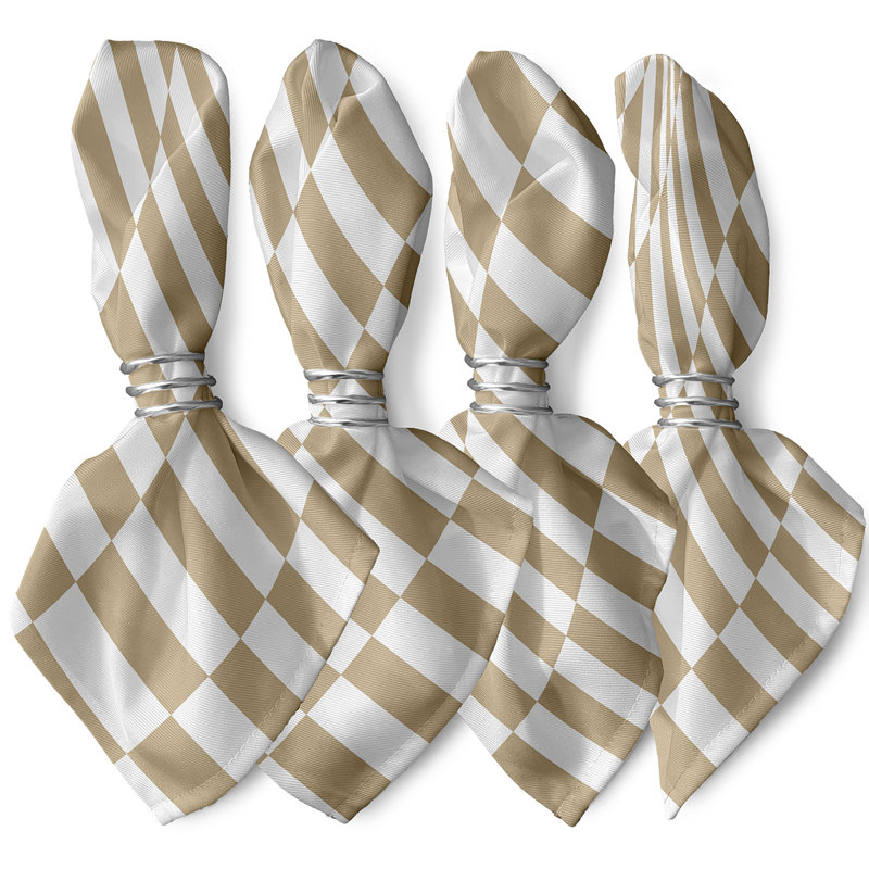 Ensemble de serviettes 4 pièces Buffington, L 18 po x L 18 po, Taupe