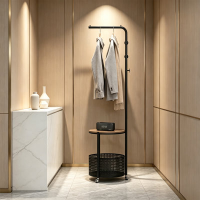 Modern Rolling Hall Tree Organizer