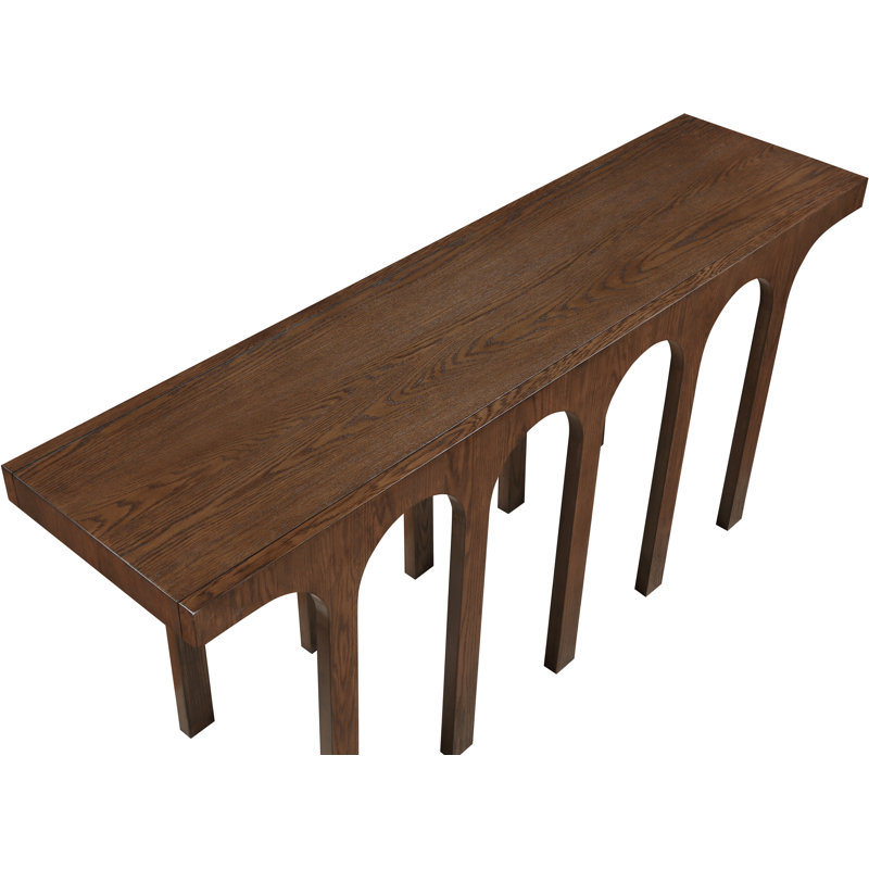 Brint 70'' Solid Wood Console Table, Brown