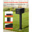 Mailbox Post In-Ground Steel Mailbox Post Kit 43x4x4 in Rustproof Black