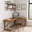 Modern L-shaped Solid Wood Desk-114317888