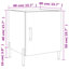 Abeda 40cm W Iron Bedside Table-944841233