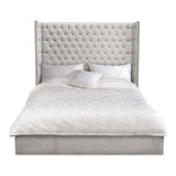Edifice Upholstered Wingback Bed