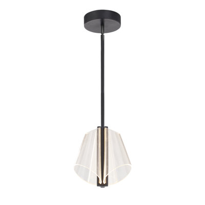 Mulberry 2 - Light Unique/Statement Geometric LED Pendant -  Kuzco Lighting, PD62511-BK/LG