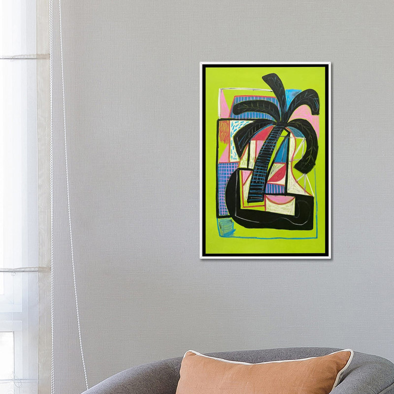 Palm Isle, 66.04 cm H x 45.72 cm W x 4.445 cm D, White