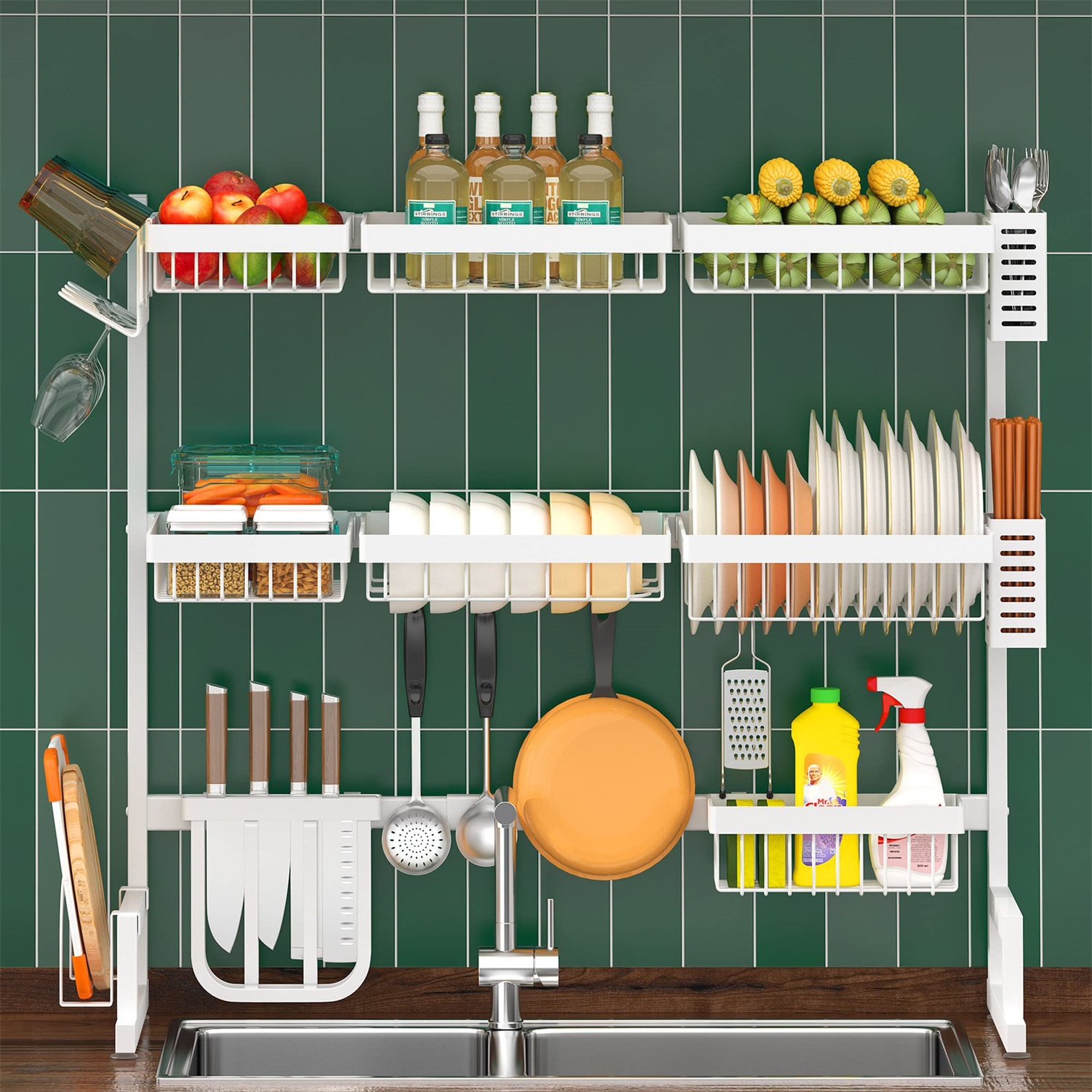 ASA Adjustable Stainless Steel Dish Rack | Wayfair