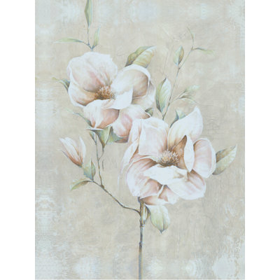 Deux fleurs - reproduction sur toile tendue