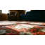 Antique American Hooked Rug America Geometric Hand-Woven
