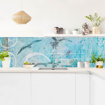 70 cm x 245 cm PVC-Spritzschutzpaneel Lulu
