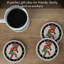Kokopelli Toss 4-Pack Natural Sandstone Coaster Set