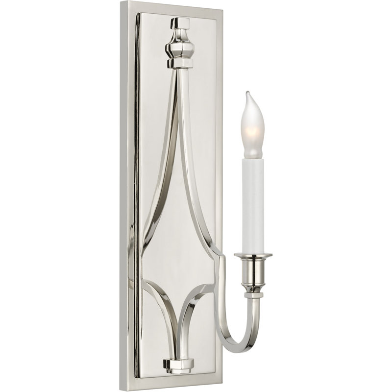 Chapman & Myers Mykonos Medium Sconce, Polished Nickel