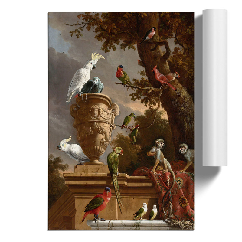 Menagerie by Melchior D'Hondecoeter - No Frame Print, 59cm H x 42cm W x 0.1cm D