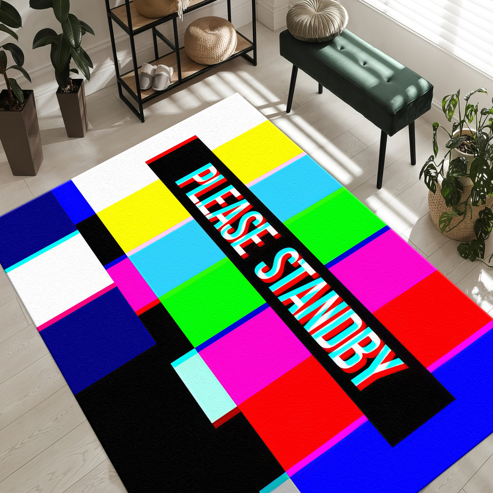 kayra export Non-Woven Thin Type Printed Rug Featuring an Elegant ...