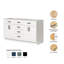 Base de meuble-lavabo à double cuve 60 po Chevron-122944693