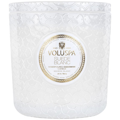 Suede Blanc 30Oz Boxed Luxe Candle