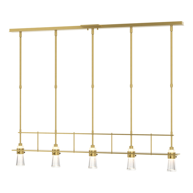 Erlenmeyer 5 - Light Kitchen Island Pendant, Modern Brass