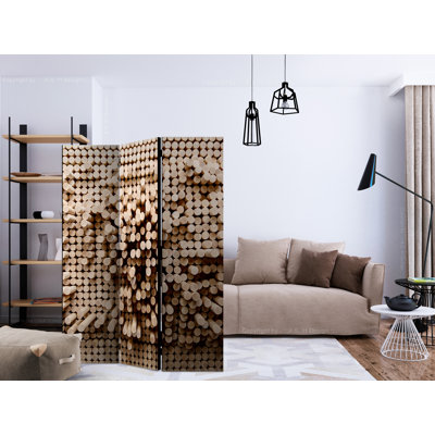 68'' H Solid Wood Folding Room Divider