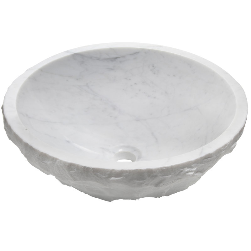 Lavabo de salle de bain circulaire, Nickel brossé