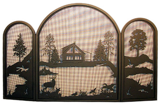 3 Panel Fireplace Screen