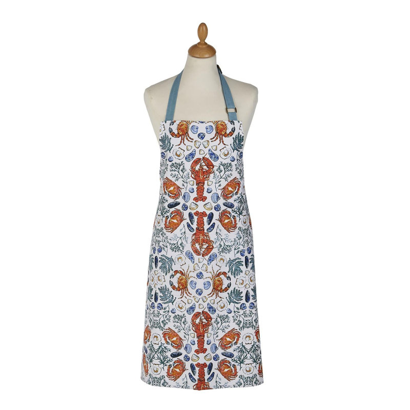 Shellfish Animal Print Cotton Bib Apron