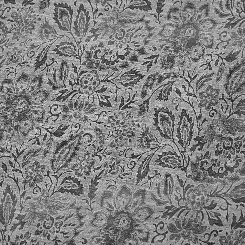 Jeté floral Sherpa ASB660 Addison, Gris