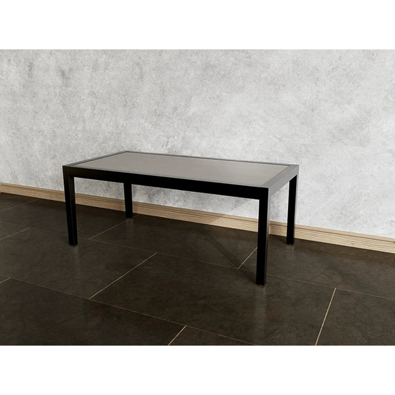 Brooklyn Solid Wood Coffee Table, Sarum Twill, 16" H x 40" L x 20" W, Black