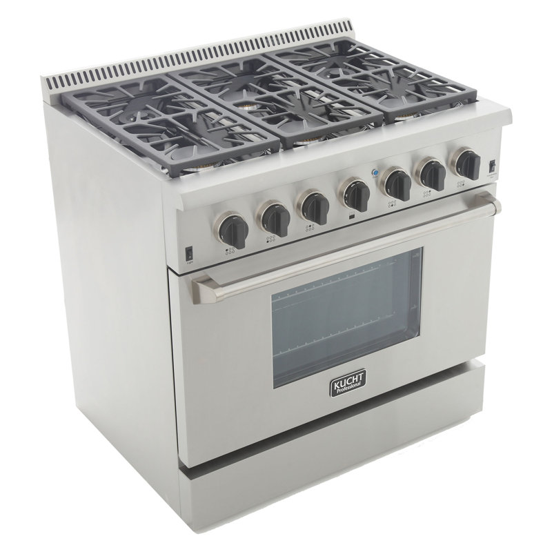 Kucht 36'' W Range, Classic Silver, Natural Gas