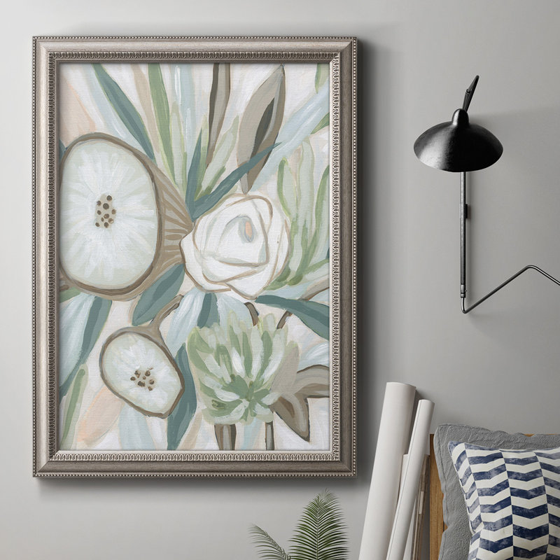 «Sage Bouquet II», peinture sur toile encadrée, L 16 po x H 20 po