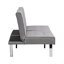 Structure en bois, pieds en acier inoxydable, futon, canapé