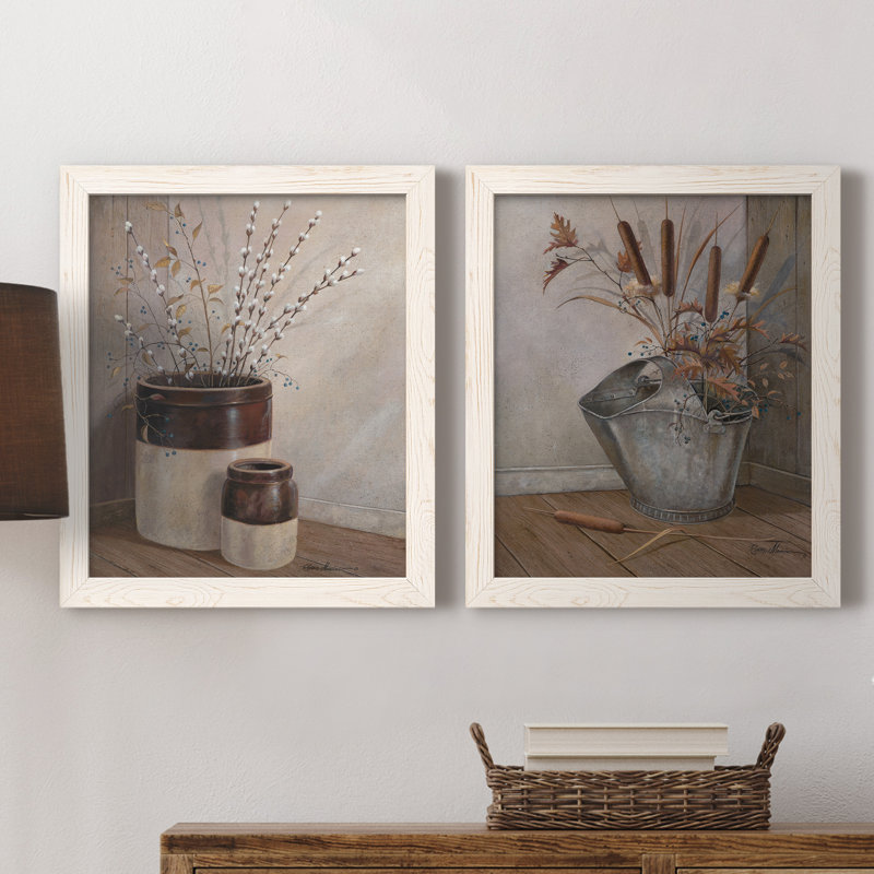 «Pussy Willows and Spring», ensemble de 2 reproductions sur toiles tendues, H 20 po x l 34 po x P 1,5 po