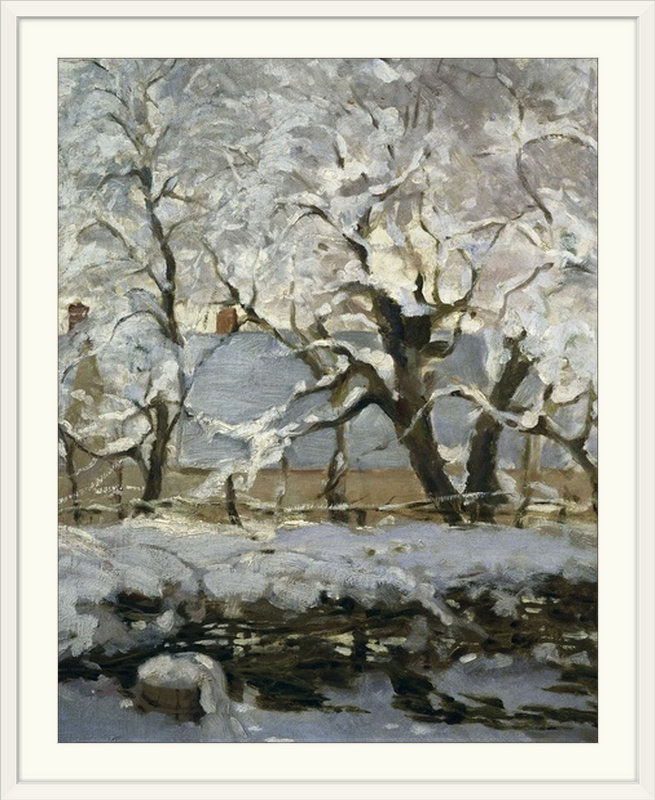 «La pie» par Claude Monet, reproduction d'art, H 48 po x l 38 po x P 1,5 po, Toile