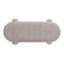 Banc de rangement ovale entièrement rembourré 49 po Hugo, Boucle mousse-1400416386