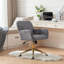 Chaise de bureau, chaise de bureau en poils de lapin artificiels avec base en métal, chaise de bureau pivotante réglable, chaise de coiffeuse-133094938-133094942-133094945