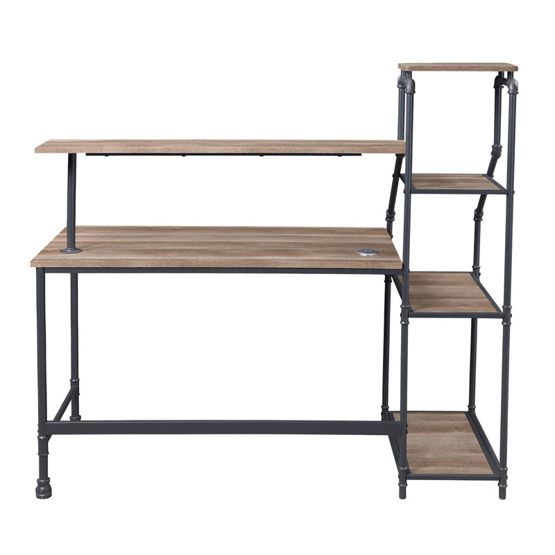 Antwonette Metal Base Writing Desk