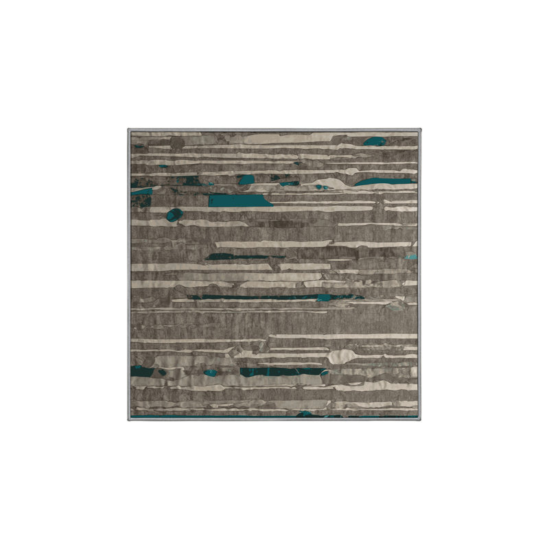 Machine Washable Gray Area Rug GSIX03651, Square 8'