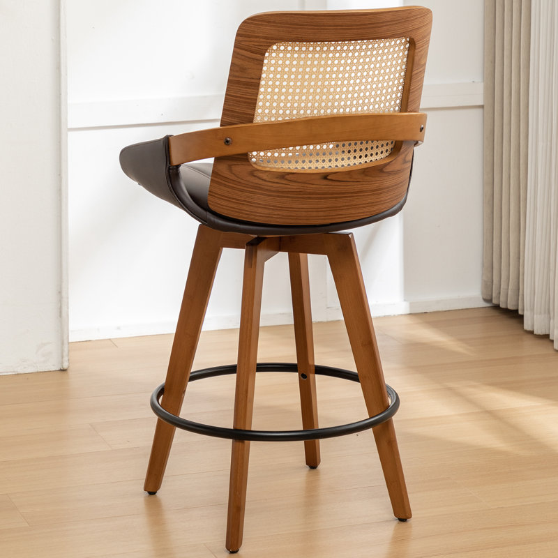 Darries 67cm Swivel Bar Stool, Brown