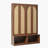 Farmhouse Hall Tree With Rattan Doors, Versatile 4-In-1 Seating Bench With 6 Hooks, Mid-Century Entryway Shoe Cabinet With Shelf For Living Room-125537974