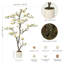 6FT Artificial Magnolia Tree With Realistic White Flowers & Lush Green Leaves