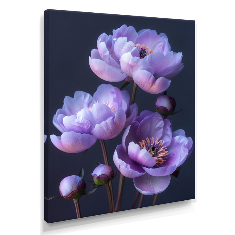 Ruhl - pivoines, salon d'art mural, Toile tendue, H 12 po x l 20 po